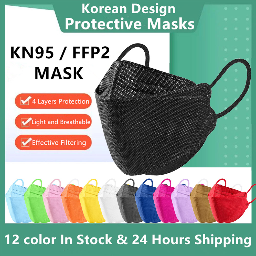 Disposable Surgical Mask - 10-100PCS Masker Wajah FFP2 Bersertifikat CE