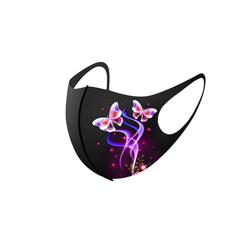 Cloth Face Mask Washable - Masker Hua Hudie dengan Cetakan Sutra