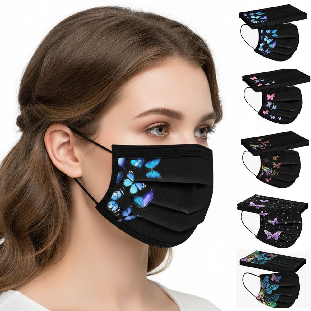 Cloth Face Mask Washable - 10 Buah Masker Wajah Sekali Pakai