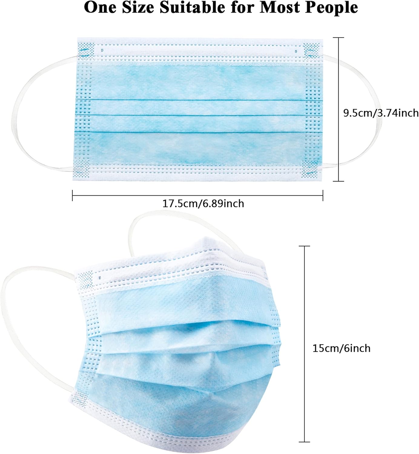 100 buah masker pelindung seka - Disposable Mask Blue ulasan dan harga