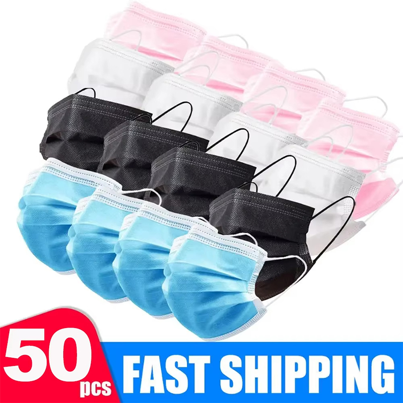 50 Buah Masker 3 Lapis Uniseks - Disposable Mask Blue ulasan dan harga