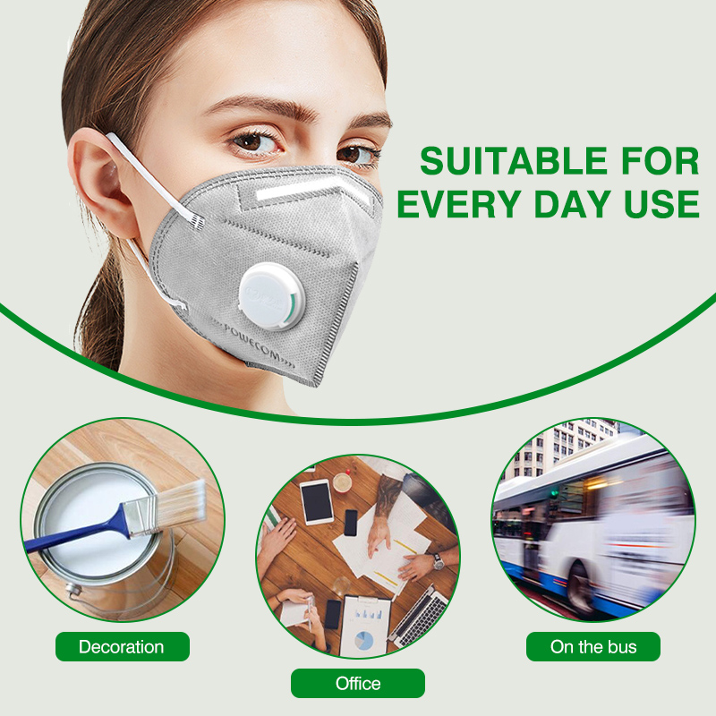 Masker POWECOM KN95 dengan Kar - Cloth Face Mask Washable ulasan dan harga