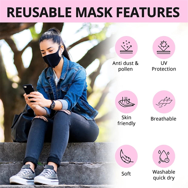 5/10 Buah Masker Pengait Telin - Cloth Face Mask Washable ulasan dan harga