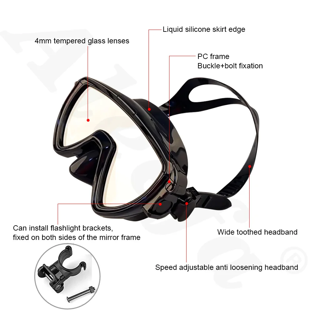 Masker Selam dengan Braket Sen - Silicone Mask Bracket ulasan dan harga